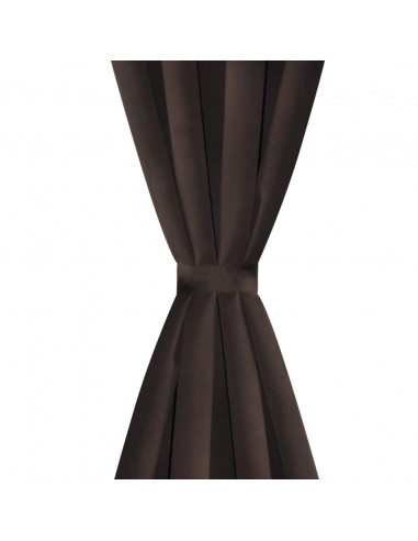 Tende Oscuranti 2 pz con Anelli in Metallo 135 x 245 cm