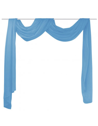 Tenda di Voile 140 x 600 cm Turchese