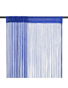 Tende a Filo 2 pz 100x250 cm Blu