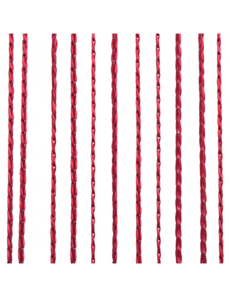 Tende a Filo 2 pz 140x250 cm Rosso Bordò