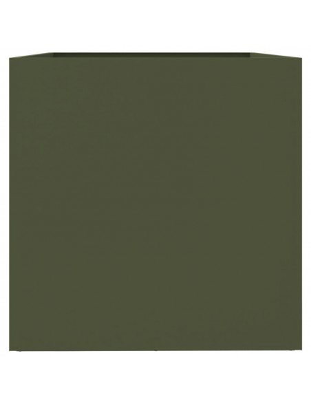 Fioriera Verde Oliva 62x40x39 cm in Acciaio Laminato a Freddo