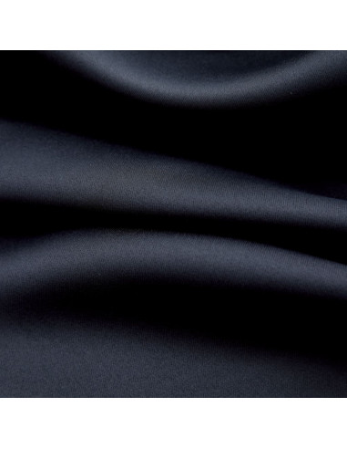 Tende Oscuranti con Anelli in Metallo 2 pz Nere 140x225 cm