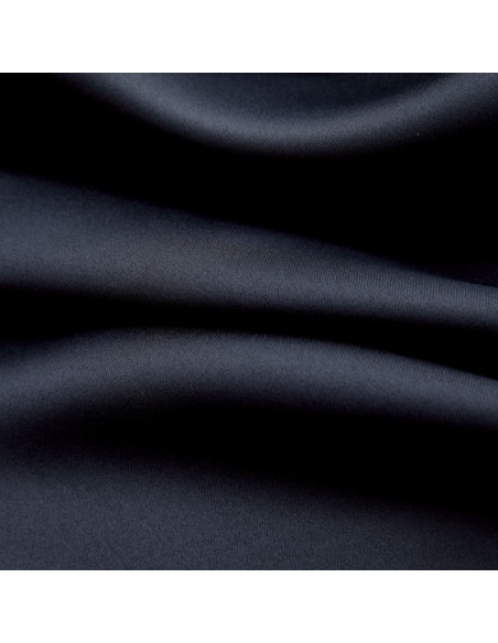 Tende Oscuranti con Anelli in Metallo 2 pz Nere 140x245 cm