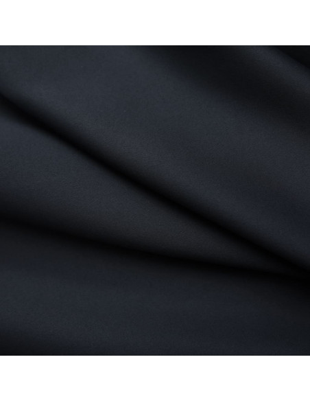 Tende Oscuranti con Ganci 2 pz Nere 140x175 cm
