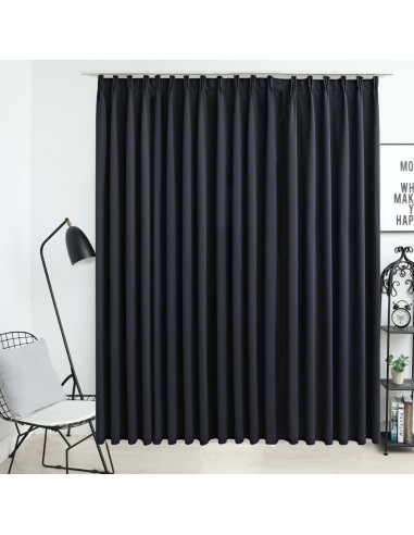 Tenda Oscurante con Ganci Nera 290x245 cm
