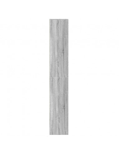 Credenza con LED Grigio Sonoma 69x32,5x200 cm in Truciolato