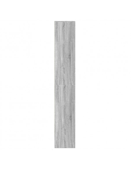 Credenza con LED Grigio Sonoma 69x32,5x200 cm in Truciolato