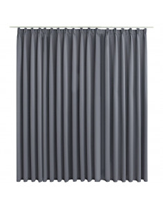 Tenda Oscurante con Ganci Grigia 290x245 cm