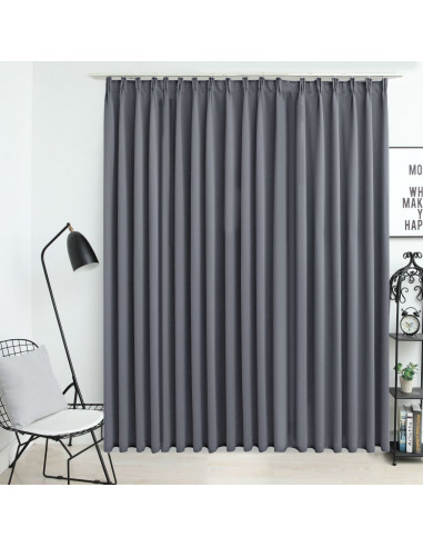 Tenda Oscurante con Ganci Grigia 290x245 cm