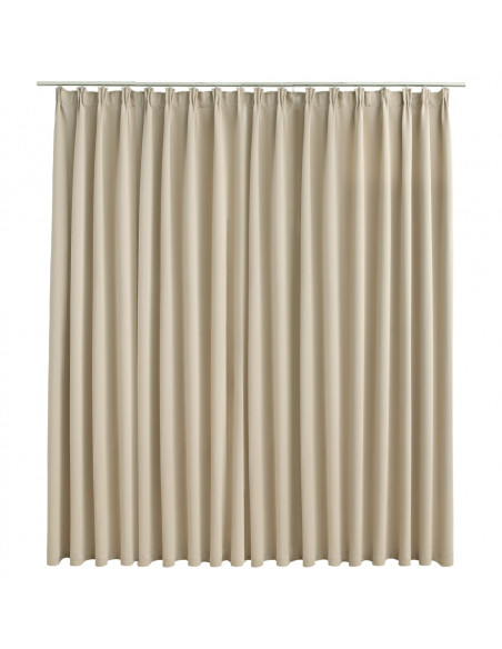 Tenda Oscurante con Ganci Beige 290x245 cm