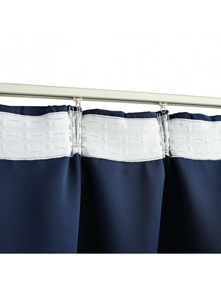 Tenda Oscurante con Ganci Blu 290x245 cm