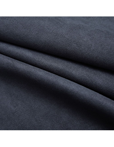 Tende Oscuranti con Anelli in Metallo 2 pz Antracite 140x175 cm