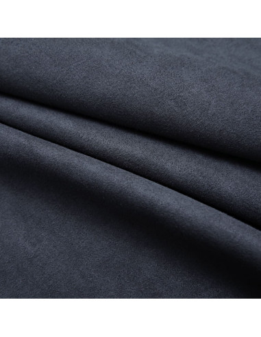 Tende Oscuranti con Anelli in Metallo 2 pz Antracite 140x225 cm