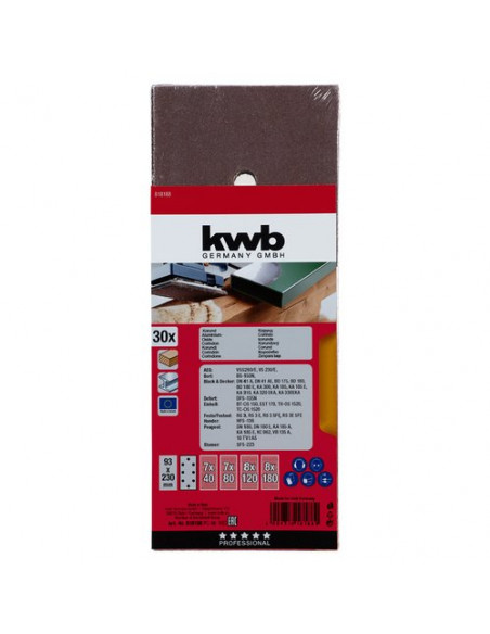 Fogli abrasivi levigatrice Kwb 818188
