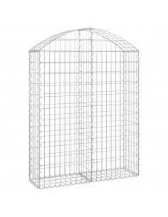 Cesto Gabbione ad Arco 100x30x120/140 cm Ferro Zincato 2
