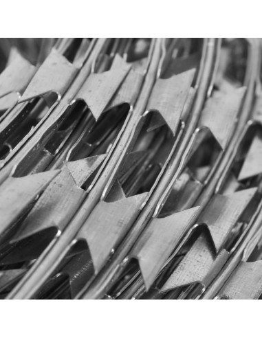 Filo Spinato Concertina Elicoidale in Acciaio Zincato 60 m