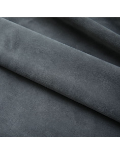 Tende Oscuranti con Ganci 2 pz Antracite in Velluto 140x175 cm 2