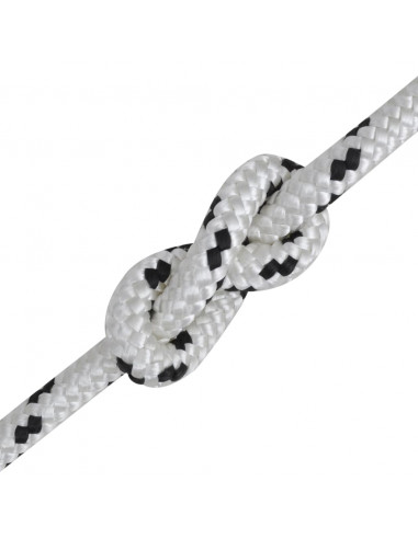 Corda Nautica Intrecciata in Poliestere 6 mm 250 m Bianco