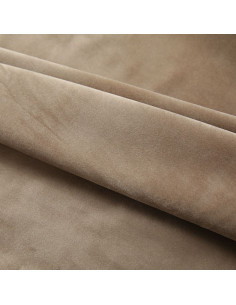 Tende Oscuranti con Ganci 2 pz Beige in Velluto 140x245 cm 2