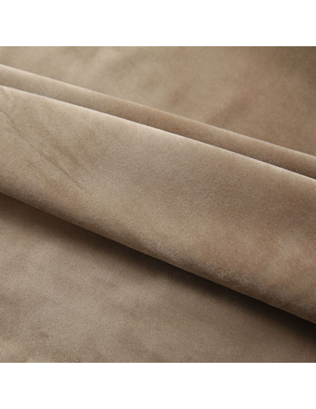 Tenda Oscurante con Ganci Beige in Velluto 290x245 cm