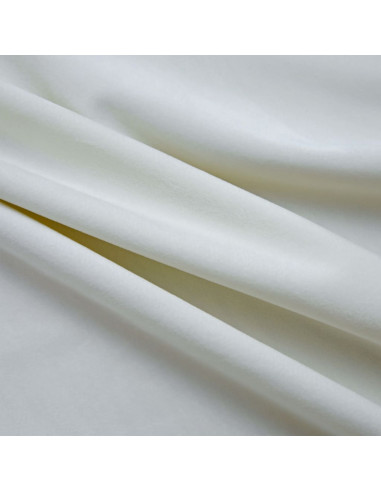 Tende Oscuranti con Anelli 2 pz Crema in Velluto 140x245 cm