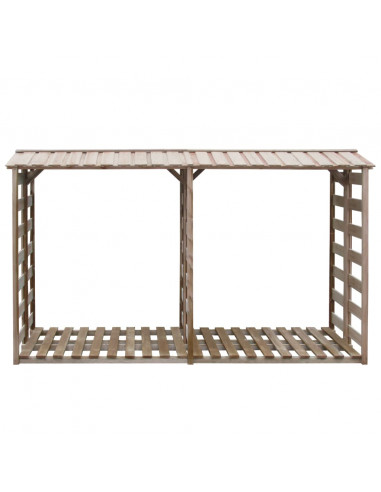 Deposito per Legname Capanno 300x90x176 cm in Pino Impregnato
