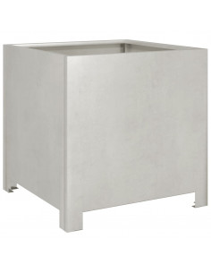 Fioriera da Giardino 40x40x40 cm in Acciaio Inox