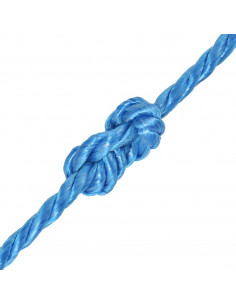 Corda Intrecciata in Polipropilene 10 mm 250 m Blu 2