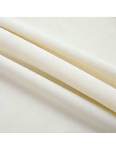 Tende Oscuranti con Ganci 2 pz Crema in Velluto 140x225 cm