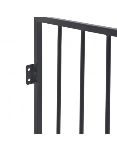 Cancelletto di Protezione per Camino e Stufa in Acciaio Nero