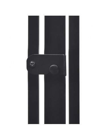 Cancelletto di Protezione per Camino e Stufa in Acciaio Nero