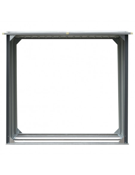 Capannone da Giardino in Acciaio Zincato 172x91x154cm Grigio