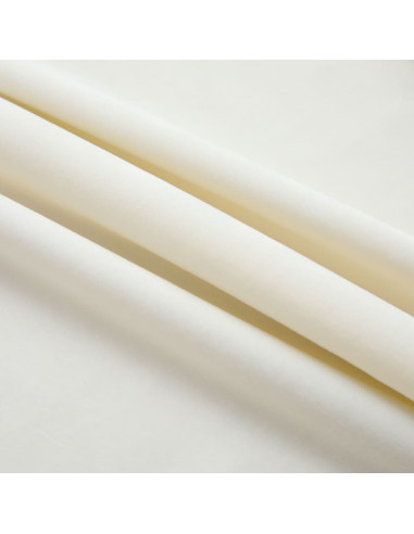 Tende Oscuranti con Ganci 2 pz Crema in Velluto 140x245 cm