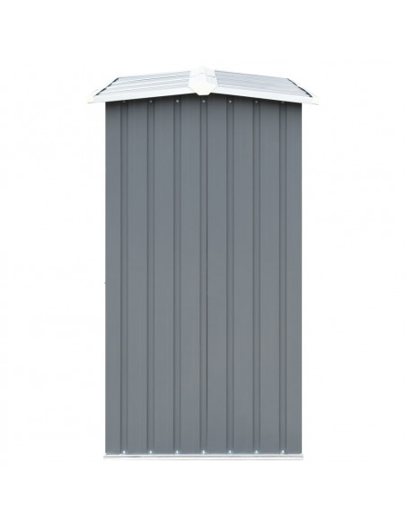 Capannone da Giardino in Acciaio Zincato 172x91x154cm Grigio