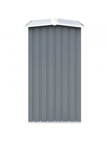 Capannone da Giardino in Acciaio Zincato 330x92x153cm Grigio