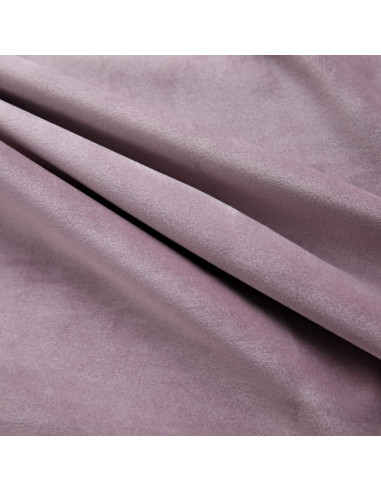 Tende Oscuranti con Anelli 2pz Rosa Antico in Velluto 140x245cm