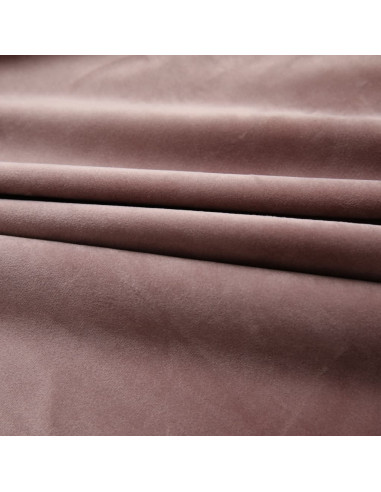 Tende Oscuranti con Ganci 2 pz Rosa Antico in Velluto 140x175cm