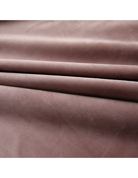 Tende Oscuranti con Ganci 2 pz Rosa Antico in Velluto 140x175cm