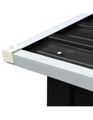 Capannone in Acciaio Zincato 172x91x154 cm Antracite