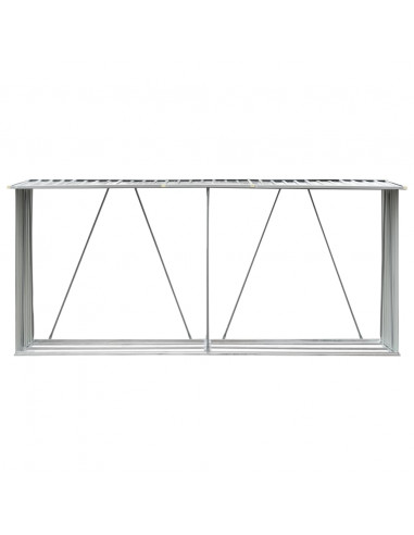 Capannone da Giardino in Acciaio Zincato 330x84x152cm Verde