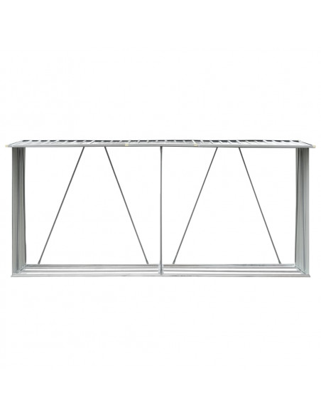 Capannone da Giardino in Acciaio Zincato 330x84x152cm Verde
