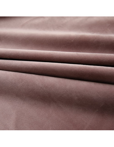 Tende Oscuranti con Ganci 2 pz Rosa Antico in Velluto 140x225cm