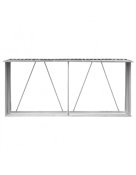 Capannone da Giardino in Acciaio Zincato 330x84x152cm Antracite