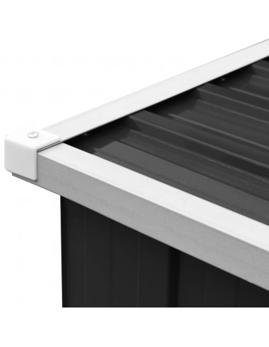 Capannone da Giardino in Acciaio Zincato 330x84x152cm Antracite