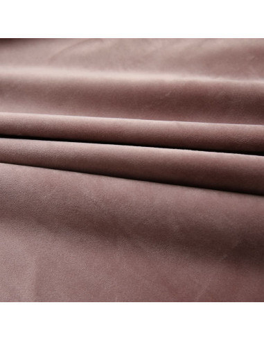 Tende Oscuranti con Ganci 2 pz Rosa Antico in Velluto 140x245cm