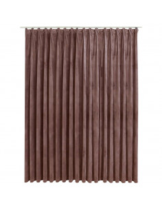 Tenda Oscurante con Ganci Velluto Rosa Antico 290x245 cm