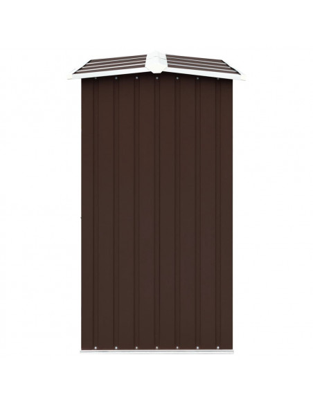 Capannone da Giardino in Acciaio Zincato 330x92x153cm Marrone