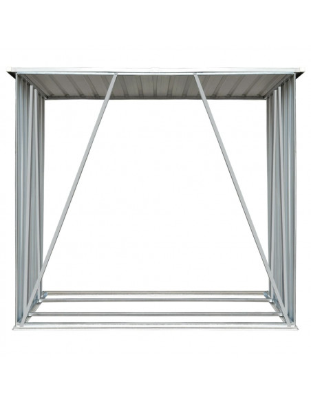 Capannone da Giardino in Acciaio Zincato 163x83x154 cm Verde