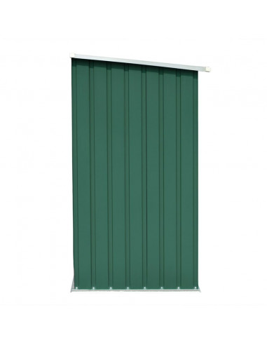 Capannone da Giardino in Acciaio Zincato 163x83x154 cm Verde