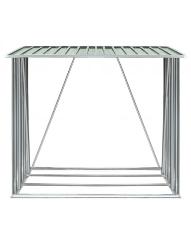 Capannone da Giardino in Acciaio Zincato 163x83x154 cm Verde